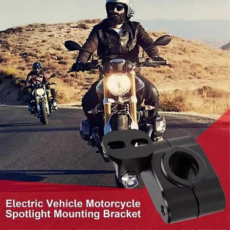 Kits de fixation pour mini-phares de moto avec support et pince pour guidon (1/5)