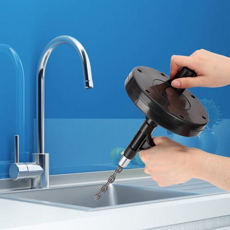 Déboucheur de canalisations, outil manuel de débouchage de toilettes, ventouse pour déboucher les tuyaux. (1/5)