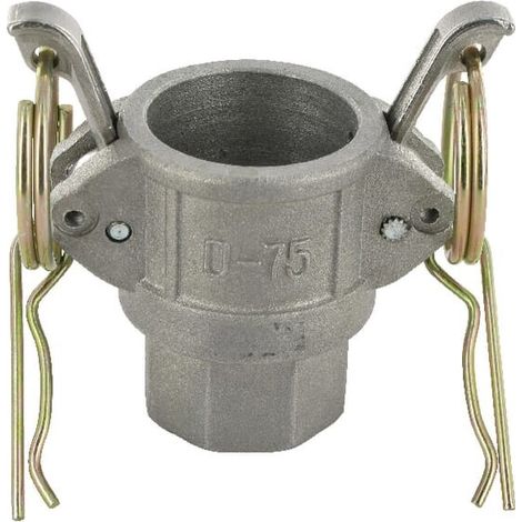 Conexi贸n Camlock D hembra rosca 3/4" hembra aluminio UNIVERSAL HCN100DAL019