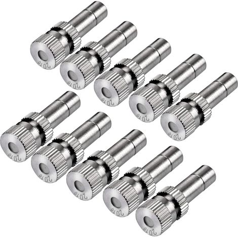 10pcs laiton basse pression brumisation pour Système de refroidissement Buses Humidification Pulvérisateur (0.8mm) - 0.2mm (1/5)