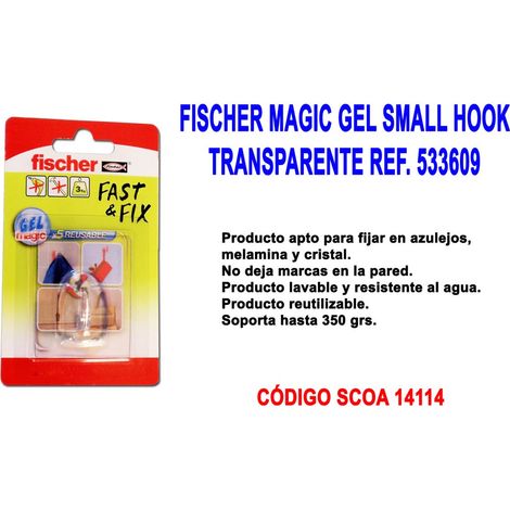 Appendiabiti temporaneo Magic Gel Gancio piccolo Trans 533609