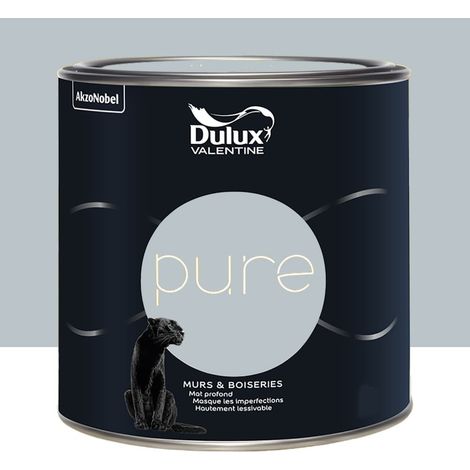 Peinture murs & boiseries Dulux Valentine Pure Zinc 0,5 L (1/3)