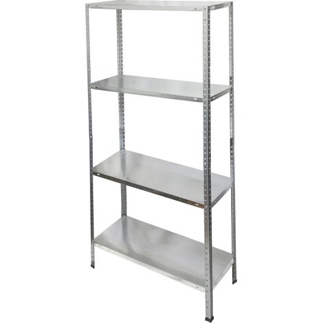 Modulo Scaffalatura Zincata con 4 Ripiani 150x75x30 cm. (1/3)