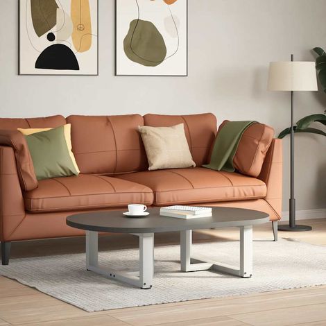 Maison Exclusive - Gambe per Tavolino da Caffè a Forma di T 2 pz Bianche 60x25x(30-31) cm Acciaio