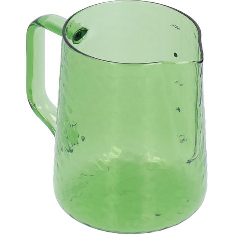 Milchaufschäumer 500 ml, multifunktional, aus Borosilikatglas, für Kaffee- und Milchgetränke, grün (1/5)