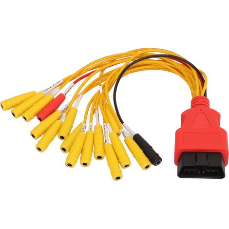 Câble de raccordement à 16 broches, connexion sécurisée, connecteur OBD femelle, Diagnostic universel pour voiture SUV camion (1/5)