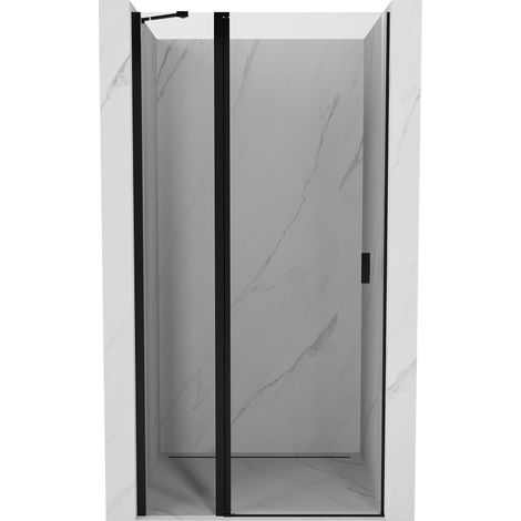 Mexen Mist porte de douche pivotante 110 cm, transparent, noir - 8A4-110-000-70-00 (1/5)