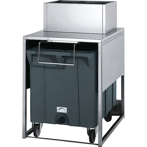Réserve-Bac à Glaçons Inox 17kg avec Chariot de Manutention - BREMA