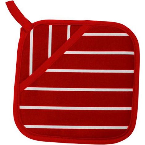 Dexam Rushbrookes Classic Butchers Stripe Pot Grab Red