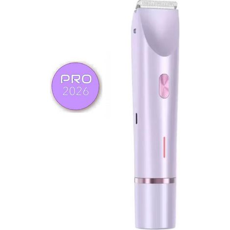Vendyle 2-in-1 Trimmer – Damen – Intimrasierer – Vendyle Rasierer für Frauen – Pinker Vendyle Trimmer für Frauen – Intimrasierer – Epilierer – Bikini-Trimmer – Bikinizone – Lila (1/5)