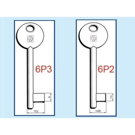 Chiave passepartout casa serratura ottone 20 g dx p2d - fraschetti