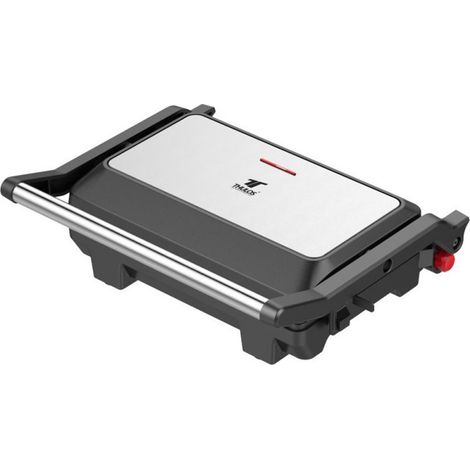Appareil à panini 1000 W  Gril électrique multifonction antiadhésif  Ouverture à 180°  Pieds antidérapants (1/5)