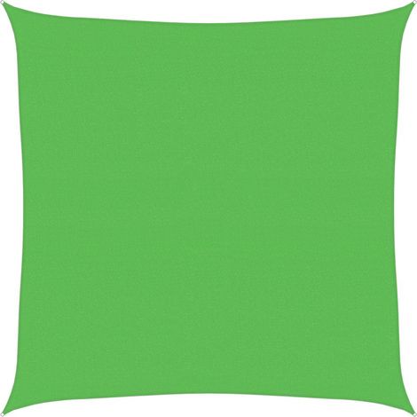 Vela Parasole  Telo Ombra  Parasole a Vela 160 g/m² Verde Chiaro 4x4 m in HDPE (1/4)