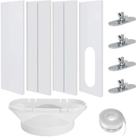 Kit calfeutrage climatiseur 4PCS – Longueur totale 172 cm – Adaptateur tuyau 13 cm – Installation facile pour fenêtres coulissantes (1/5)