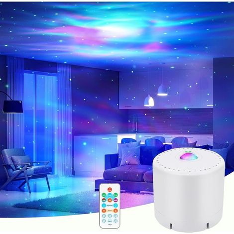 Projecteur Ciel Etoile, Projecteur Galaxie avec télécommande, Projecteur de Veilleuse à vitesse et Luminosité réglables pour Décoration des Chambres,Enfants,adultes (1/5)