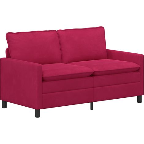 Divano Rosso Vino 156 x 81 x 87,5 cm Velluto vidaXL (1/5)
