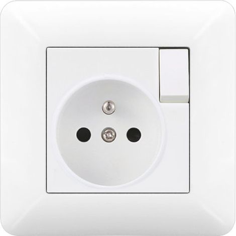 Prise Electrique Encastrée à Commutateur Type 86 16A 220-250V Verre Trempé Cuisine & Salle de Bain (1/4)