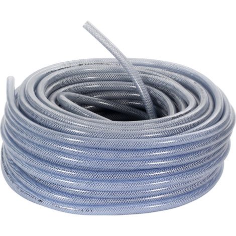 Tricoflex Gewebeschlauch transparent, PVC, Länge 50 m, Schlauch Innen-⌀: 9mm