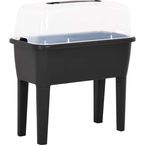 vidaXL Jardinera elevada 77x38,7x82 cm PP (1/5)