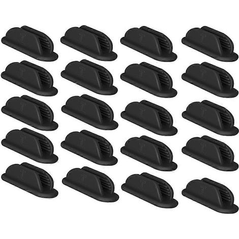 Lot de 20 porte-crayons adhésifs en silicone pour bureau, porte-stylos flexibles, accessoires de bureau et de classe (1/5)