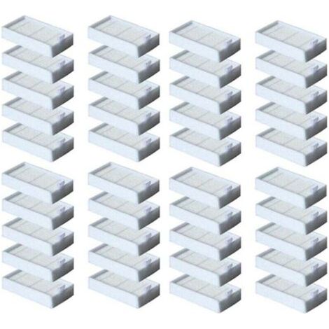 QORVA-Lot de 40 filtres pour aspirateur robot V5 V5s V3 V3s V5pro V50 V55 X5 V5s Pro (1/3)