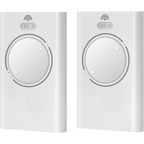 Lot de 2 télécommandes pour porte de garage 868 MHz, 2 canaux, compatibles avec FAAC XT4 868 SLH LR, XT4 868 SLH, XT2 868 SLH, XT2 868 SLH LR, blanc (1/5)