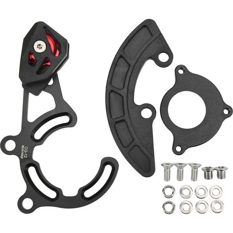 Guide de chaîne de vélo CG12 pour VTT à disque unique - Protecteur et attrape-chaîne sécurisé noir (1/5)