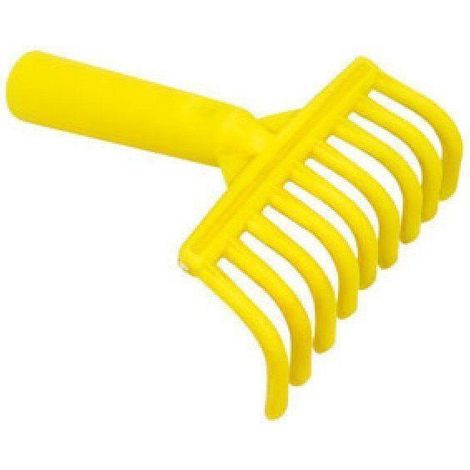 Rastrello manina in plastica per raccolta olive forato per manico (1/2)