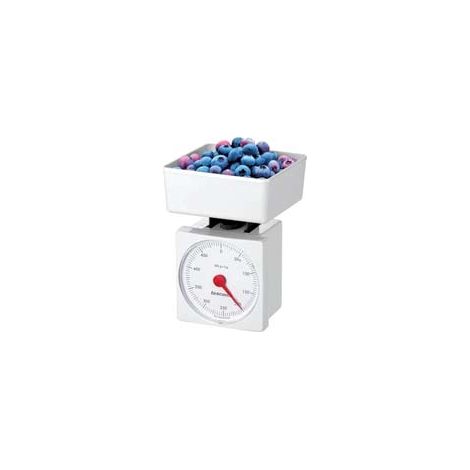 BILANCIA DA CUCINA KG.0,5 IN PLASTICA  cm.11x11x15h.    TESCOMA