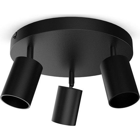 Applique orientable 3 spots noir GU10 x3 Miidex Lighting® (1/5)