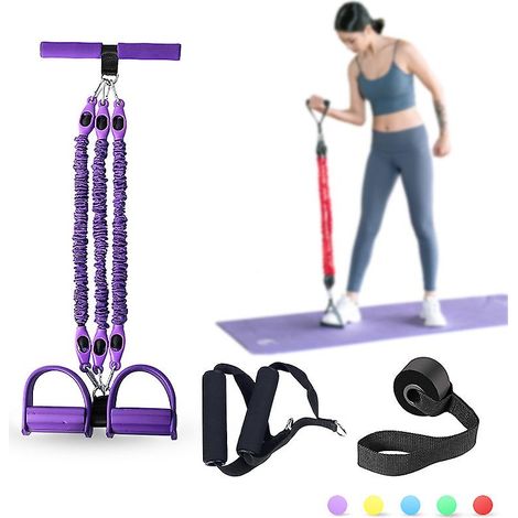 Extrem robustes, multifunktionales Widerstandsband-Set mit 3 Bändern für Muskeltraining und Fitnessübungen. (1/4)
