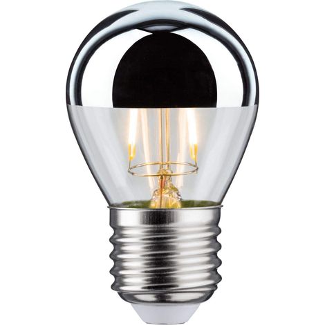 Paulmann 28664 Lampadina LED filamento a goccia 2,6 Watt lampadina testina a specchio argentato 2700 K bianco caldo E27 (1/5)