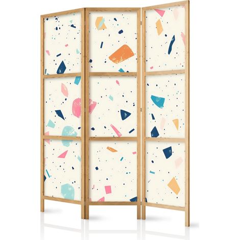 Paravento artgeist modello multicolore terrazzo 135 cm x 172 cm