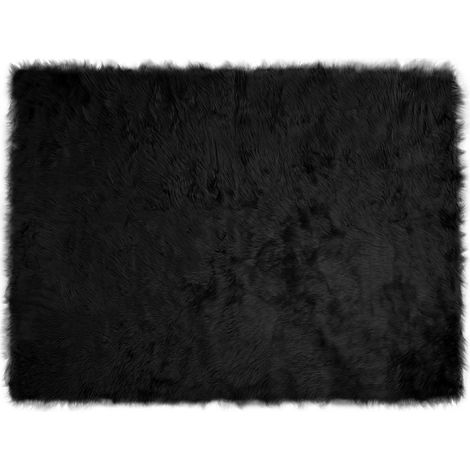 Maison Exclusive - Tappeto in finta TAFALLA Nero 160 x 230 cm Poliestere