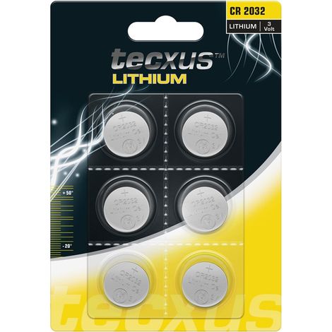 Pile Cr2032, 6 pièces en el blister pack, pile de pile bouton de lithium, 3 v. unité de consommation 6 pièces en el blister pack (1/2)
