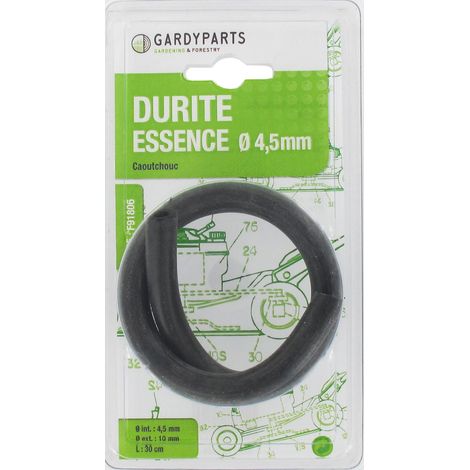 Tubo in gomma carburante, L: 30 cm, Ø: est: 10 mm, Ø int: 4,5 mm. CENTRALE BRICO