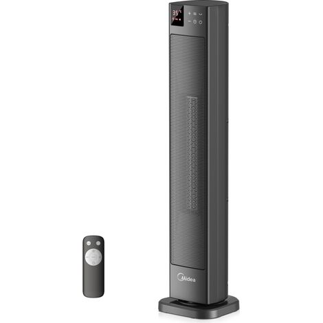 Radiateur Céramique PTC 2000W avec Thermostat et Télécommande, Gris (1/5)