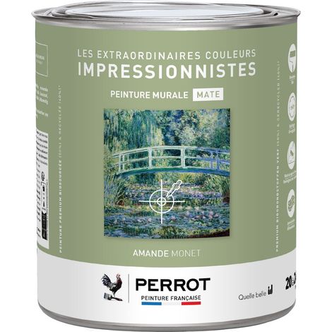 PEINTURE MURALE MATE AMANDE MONET 2L - PERROT (1/3)