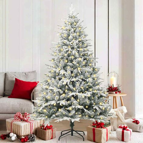 Künstlicher vorbeleuchteter Weihnachtsbaum Grün 180 cm