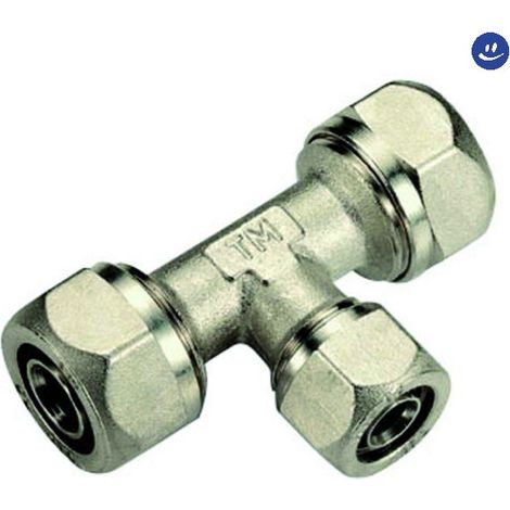 Raccordo Tee Intermedio Ridotto per Tubo Multistrato Tiemme 1607162016