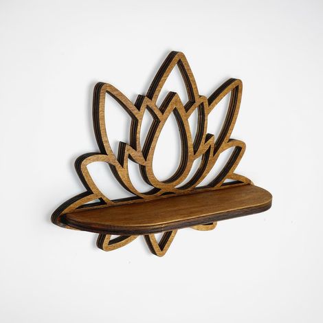 Mensola da parete, mensola portaoggetti Shelf Noce (1/3)