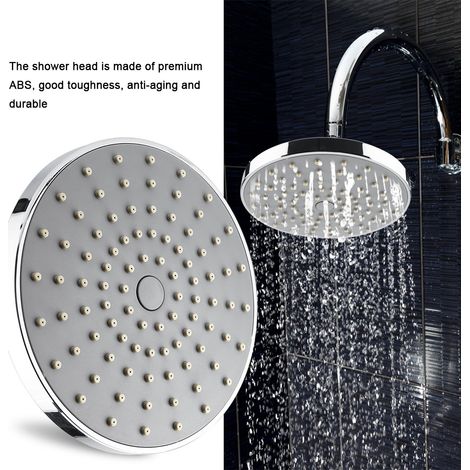 Pommeau Douche Rond 6 Pouces Chromé Haute Pression H (1/5)