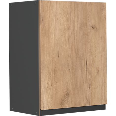 Elément haut de cuisine R-Line, Chêne de force doré, 45 cm J-Shape, Vicco
