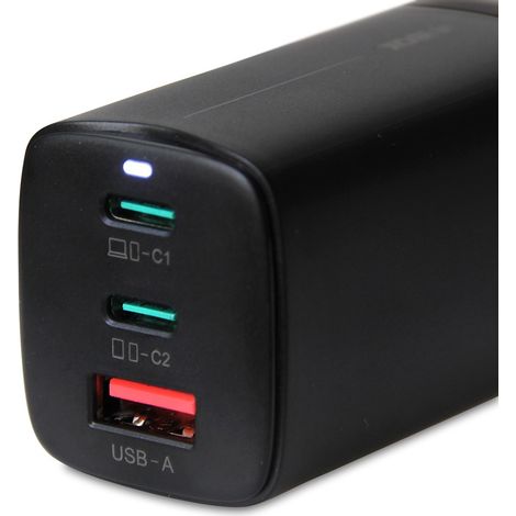 iBOX C-65 Noir, chargeur universel GaN 65W (1/5)