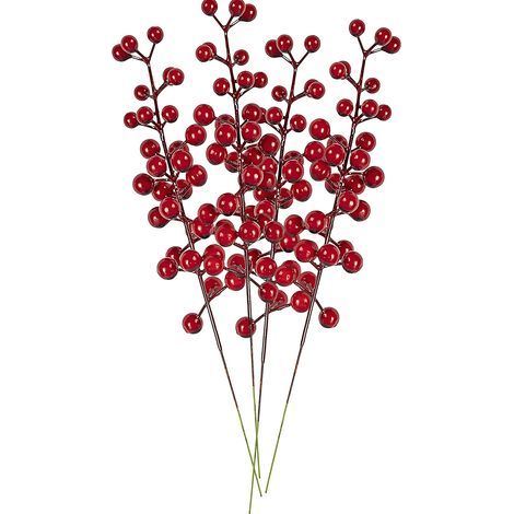 Künstliche Beeren, realistischer Fruchtbeeren-Strauß für DIY-Hochzeitssträuße, Brautsträuße, Heim-, Küchen- und Partydekoration (Z) (1/5)