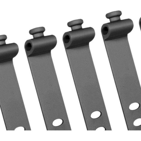 Attache-Câbles - Silicone Souple - 3 Trous - 7,3 Cm - Pour Câbles Audio Charge Données - Lot De 5 (1/5)
