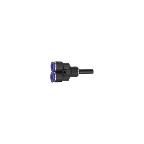 Riegler Y-Steckverbindung, Stecknippel 8 mm »Blaue Serie«, Schl.-Ø 6, KS (1/2)