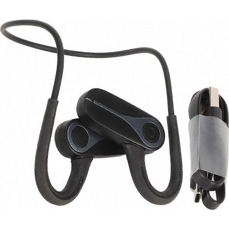 Bluetooth-Sportkopfhörer V5.3, IPX6 wasserdicht, LED-Beleuchtung, Over-Ear-Kopfhörer, Schwarz, 140-mAh-Akku, leicht und komfortabel