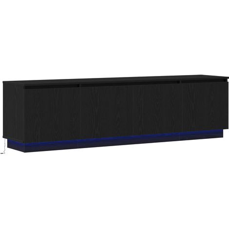 Maison Exclusive - Meuble TV Chêne noir 180 x 38 x 49 cm Bois d'ingénierie