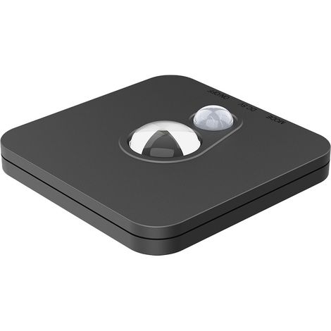Unterbauleuchte/Treppenleuchte, schwarz, quadratisch, Bewegungsmelder, USB-C-Akku, farbwechselnde LED, 0,5 W, STANLEY Eko-Light (1/5)